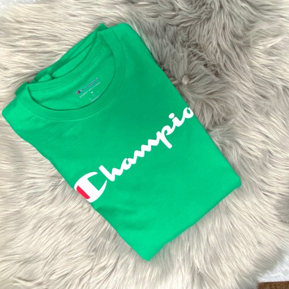 NWOT Champion Unisex Fit Tee - Kelly Green, Size M - Picture 6 of 8